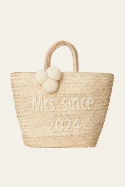 Malina Accessoarer^Bridal raffia tote