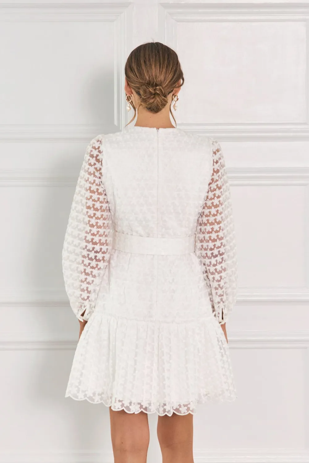 Malina Bridal Sale^Francine miniklänning med skärp