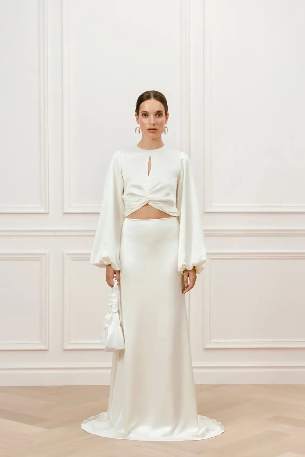 Malina Bridal Sale^Willow topp med ballongärmar