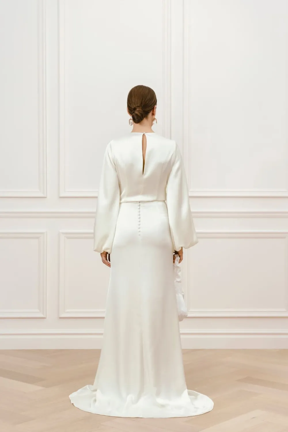 Malina Bridal Sale^Willow topp med ballongärmar